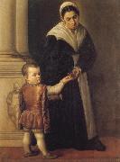 Marescalca, Pietro Child with Nurse oil painting